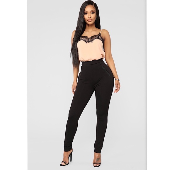 FASHION NOVA Always Ready Pants-Black - Picture 1 of 5